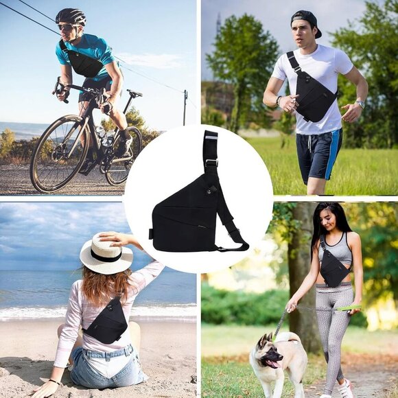 Sling Bag for Women Men, Anti Theft Travel Bag Crossbody Bags for Women Men Flex - Picture 6 of 8